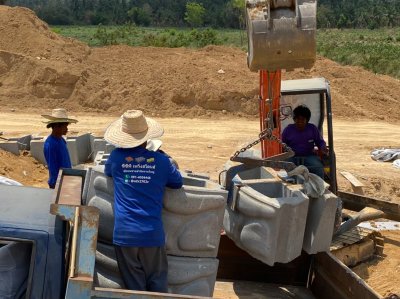 หน้างานบ้านพักส่วนตัว สัตหีบ