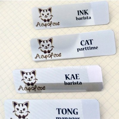 ป้ายชื่อ พนักงานร้านเครื่องดื่ม