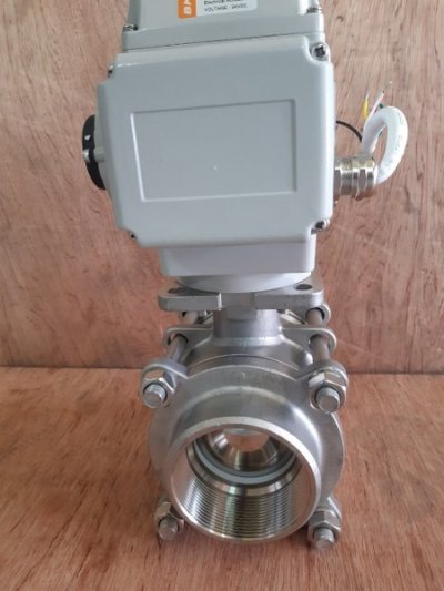 2" มอเตอร์วาล์วไฟฟ้า 24VDC 4-20mA Current Loop