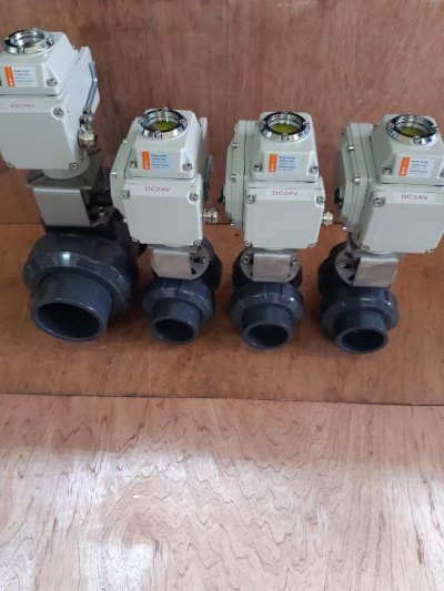 2" Motorized Ball Valves 24VDC True Union Ball Valve DN50