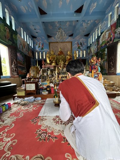 ทำบุญสร้างพระ บรรจุแผ่นดวงชะตาฐานพระ