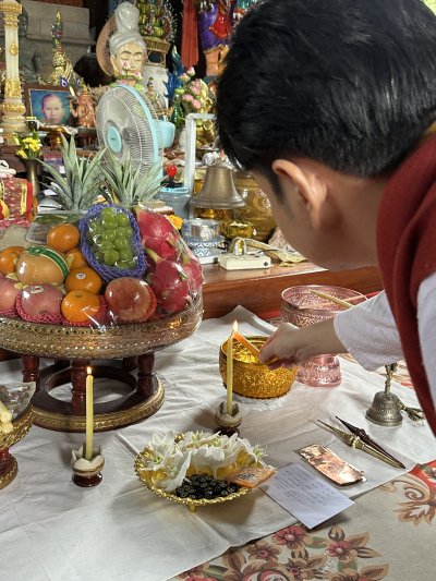 ทำบุญสร้างพระ บรรจุแผ่นดวงชะตาฐานพระ