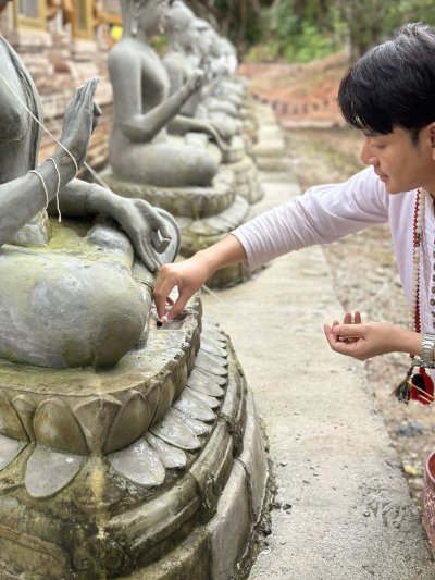 ทำบุญสร้างพระ บรรจุแผ่นดวงชะตาฐานพระ