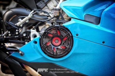 Desmoworld_clear_clutch_cover_PanigaleV4s_Ducati ครอบคลัชใสแต่งรถดูคาติ