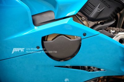  Ducati_PanigaleV4s_Miami_Blue_ครอบเครื่องคาร์บอนข้างซ้าย fullsix