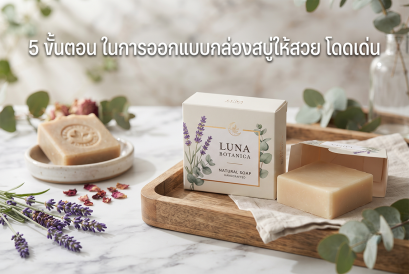 5 ขั้นตอน ในการออกแบบกล่องสบู่ให้สวย โดดเด่น