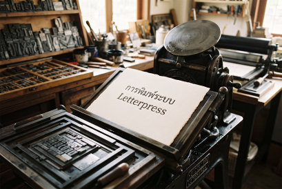 การพิมพ์ระบบเล็ตเตอร์เพรส (Letterpress Printing)