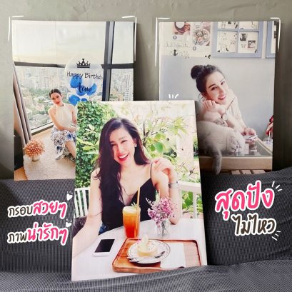 กรอบลอยผ้าไมโคร เนื้อผ้าละเอียด สกรีนสวยคมชัด