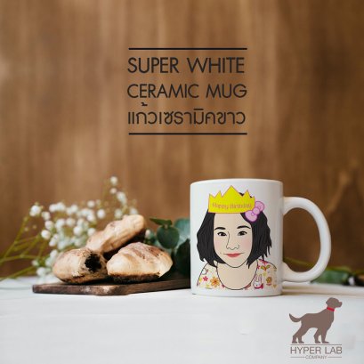 บริการ สกรีนแก้วน้ำเซรามิค และข้อความ