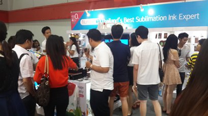 นำเสนองานพิมพ์ภาพลงบนวัสดุในงาน Thailand Business Franchise Opportunity 2014