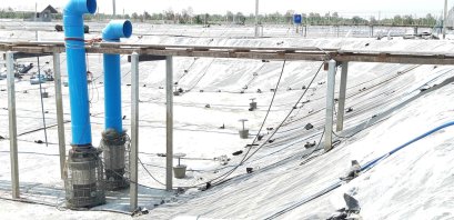 Job Report ：ฟาร์มกุ้ง คุณฐิติพันธ์ จังหวัดเพชรบุรี