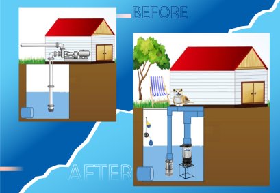 ระบายน้ำท่วมขังหมู่บ้านจัดสรร –จังหวัดกรุงเทพ