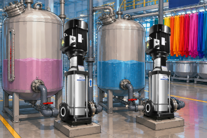 โครงงาน โรงงานผลิตสีย้อมผ้าและสีผง จังหวัดชลบุรี  HCP PUMP รุ่น HVM15-90 