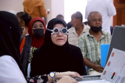 โครงการตรวจคัดกรองโรคตาและช่วยเหลือความผิดปกติทางการมองเห็นในผู้สูงอายุ และประชาชนกลุ่มเสี่ยงในตำบลสะเตงนอก ประจำปี 2569