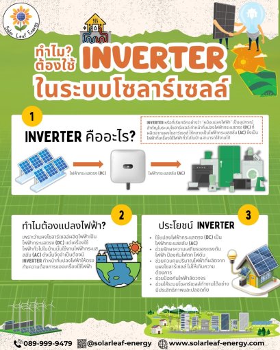 ทำไมต้องใช้ Inverter ในระบบโซลาร์เซลล์?