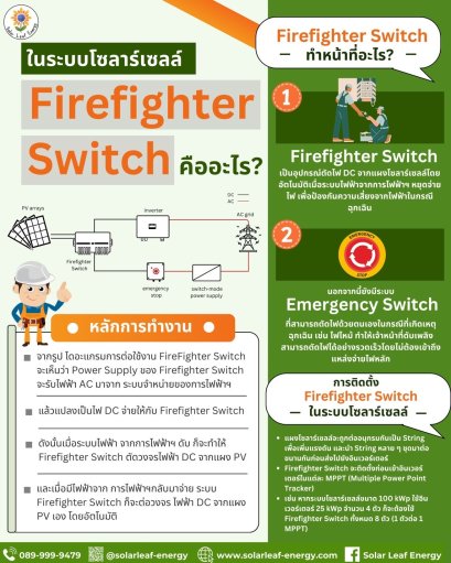 Fire fighter Switch คืออะไร? ระบบป้องกันดับเพลิง