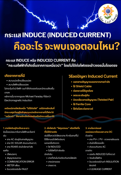 กระแส Induce (Induced Current) คืออะไร จะพบเจอตอนไหน?