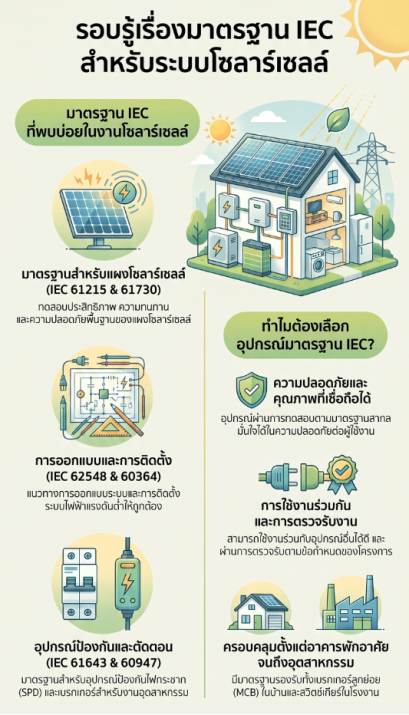 มาตรฐาน IEC ของระบบโซลาร์เซลล์