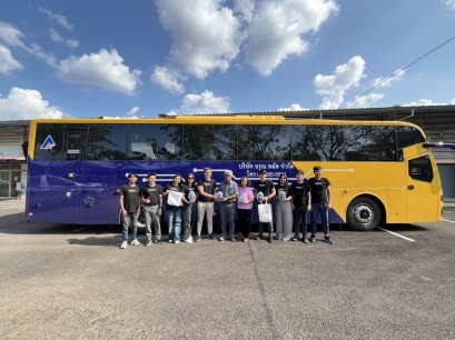 อรุณ พลัส ส่งมอบ E-Bus ให้ กฟผ. เขื่อนรัชชประภา 