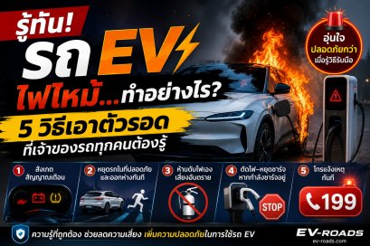 รู้ทันรถ EV ไฟไหม้