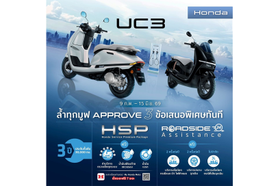 ไทยฮอนด้า อัดฉีดแคมเปญพิเศษกระตุ้นแรงซื้อ Honda UC3 ตั้งแต่ 9 ก.พ. - 15 มิ.ย. 2569