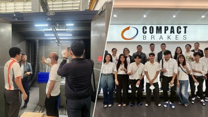MOVE เยี่ยมชม Compact Brakes หารือความร่วมมือวิจัยพัฒนาผ้าเบรก EV