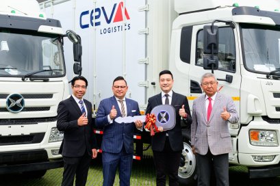 NEX ส่งมอบรถบรรทุกไฟฟ้าให้ CEVA Logistics คาดปีนี้ส่งมอบยานยนต์ไฟฟ้าทุกประเภทสูงเป็นประวัติการ