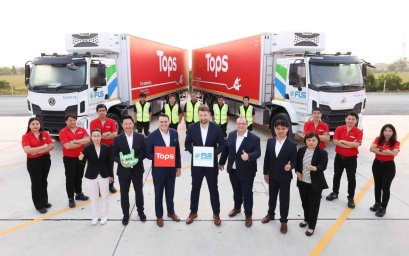 ท็อปส์ จับมือ เอฟแอลเอส กรุ๊ป เปิดตัว ‘EV TRUCK’ 10 ล้อส่งของสด และรถขนส่งพลังไฟฟ้า 18 ล้อ