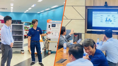 ม.ขอนแก่น เยี่ยมชม CHELOVE-RMUTI EV TRAINING CENTER มทร.อีสาน พร้อมหารือพัฒนา Swappable Battery 