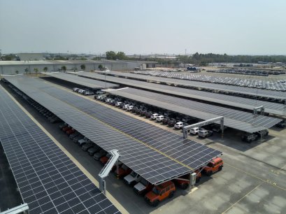 เกรท วอลล์ มอเตอร์ ทุ่มกว่า 250 ล้าน ติดตั้งแผงโซลาร์เซลล์หลังคาลานจอดรถใหญ่ที่สุดในไทย