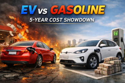 EV vs รถน้ำมัน ใช้งาน 5 ปีอะไรคุ้มกว่ากัน? 