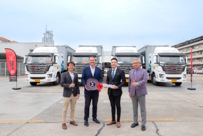 NEX ส่งมอบรถหัวลากพลังงานไฟฟ้า ให้ โลจิสติกส์ เอเชีย ใช้ขนส่งสินค้าให้ไทยน้ำทิพย์ทั่วประเทศ