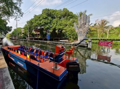 จากเรือดีเซลสู่ “E-Boat”โมเดลท่องเที่ยวคาร์บอนต่ำ ผลงาน “มจธ.”X“ชุมชนคลองบางมด”