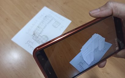 การทำ Augmented Reality ให้ดูผ่านมือถือ