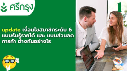 update เงื่อนไขสมาชิกระดับ 6  แบบรับรู้รายได้ และ แบบส่วนลดการค้า ต่างกันอย่างไร