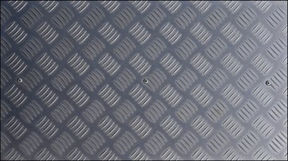 Aluminum sheet with feet