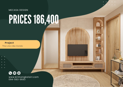 The Line Vibe Condo | งานออกแบบและตกแต่งภายใน พร้อมติดตั้งบิวท์อินเฟอร์นิเจอร์ครบวงจร