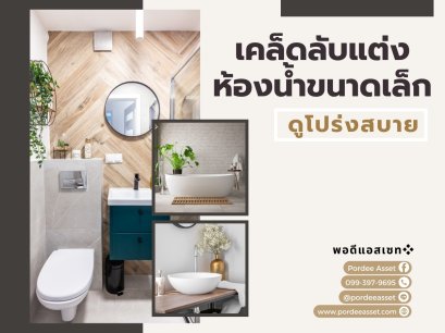 เคล็ดลับแต่งห้องน้ำขนาดเล็กให้ดูโปร่งสบาย