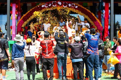 เทวาลัยมหากาลีอวตารจักรวาลชนนี  ร่วม สมาคมภารัต  (อินเดีย) ชลบุรี จัดพิธีแห่เทวรูปพระแม่รอบเมืองพัทยา เนื่องในงานนวราตรี 9 วัน 9 คืน