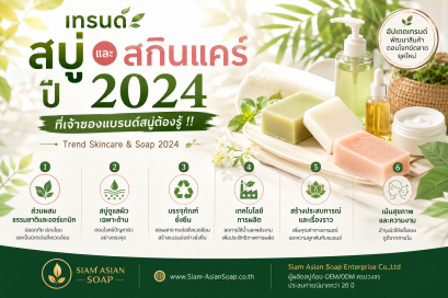 เทรนด์สบู่ปี2024 ที่เจ้าของแบรนด์สบู่ต้องรู้ !!!