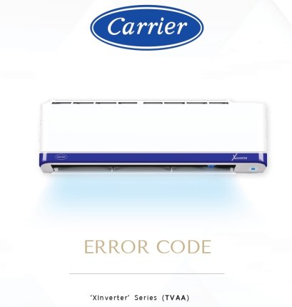 ERROR CODE CARRIER X-INVERTER (TVAA)