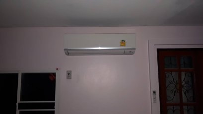 หมู่บ้านบุญรักษา2 ติดตั้งแอร์ แบบติดผนัง SuperSmile II Inverter (DAIKIN แอร์ไดกิ้น)