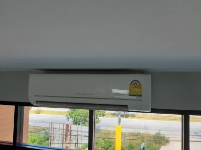 มาบข่า บ้านคุณริญญรัตน์ เปลี่ยนโครงคอยล์ร้อนทั้งชุด+แวคคั่ม+ระบบน้ำยา+ประกันงานซ่อม90วัน 