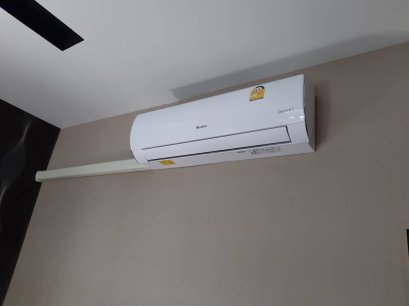 ทับมา บ้านคุณภูมิพัฒน์2 ติดตั้งแอร์ แบบติดผนัง Fairy Inverter (GREE แอร์กรี ตัวจบ..ครบจริง)