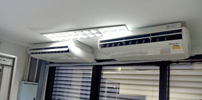 กองกำกับการ 4 ติดตั้งแอร์ แบบแขวนใต้ฝ้า 6402006