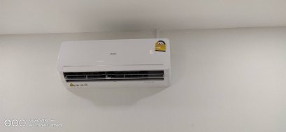 หมู่บ้านรุ่งทิพย์ บ้านคุณมาริณี ติดตั้งแอร์ ติดผนัง (AUX)
