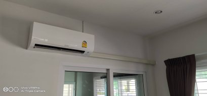 หมู่บ้านศุภาลัยน้ำคอก คุณพัทราภรณ์ ติดตั้งแอร์ ติดผนัง DAIKIN FTKF-UV2S