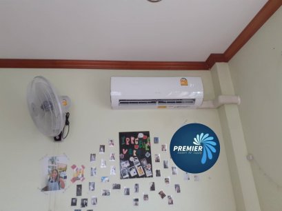 หมู่บ้านบุญรักษา1 คุณยุทธพงษ์2 ติดตั้งแอร์ ติดผนัง (GREE ตัวจบ..ครบจริง) 