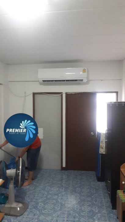 ระยองคอนโดเพล็กซ์ ตึกB สวนศรีเมือง ติดตั้งแอร์ ติดผนัง (GREE Fairy II Fixed Speed ตัวจบ..ครบจริง)