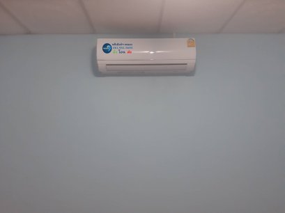 หมู่บ้านบุญรักษา1 บ้านคุณยุทธพงษ์ ติดตั้งแอร์ แบบติดผนัง GREE Fairy II Fixed Speed (GREE แอร์กรี ตัวจบ..ครบจริง)